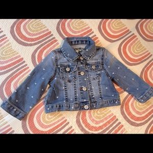 OshKosh B’gosh Girls 12m Denim Jacket with Hearts